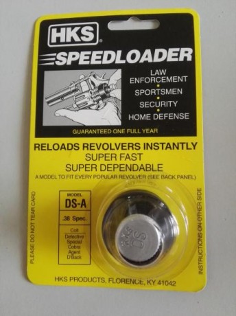 Vendo cargador rápido (speedloader) válido para revólveres del 38 especial MODELOS Astra 680, Colt Agent, 01