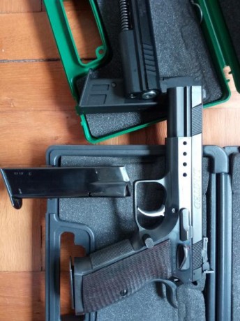 Muy buenas a todos pues lo dicho vendo mi tanfoglio limited de 9 mm con un carro del 22 L.R., 2 cargadores 01