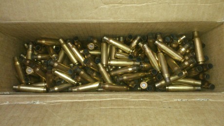 Hola, vendo 200 vainas Norma del calibre .308W con un tiro. Están en Madrid. El precio son 50 euros con 00