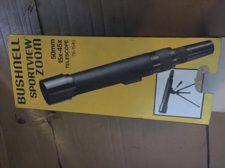 Vendo dos telescopios
- Bushnell para 50m, 40€
- B& Brown, se puede ver los impactos hasta 100m, 40€

Mira 01