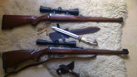 Vendo esta preciosa carabina, con madera de nogal hasta la boca, calibre 22 WMR, que con la nuevas puntas 10