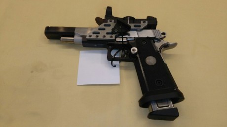 Vendo de un amigo ,Pistola SPS/Astra para modalidad de OPEN ,calibre 38 super com/ 9x23 ,en perfecto estado 01