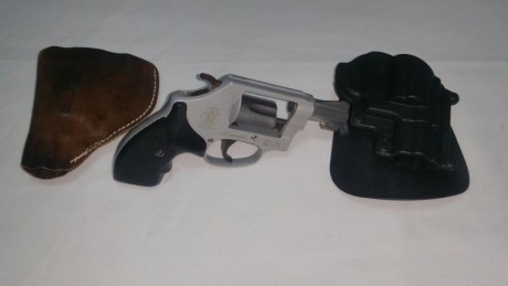 Se vende revólver SMITH & WESSON MOD 637-2 CAL.38+P, guiada con licencia tipo A, sin uso, con desgaste 00