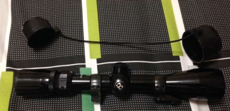 Vendo visor Bushnell Trophy 3-9x40 con anillas Apel originales. Estas anillas están fijadas al visor con 00