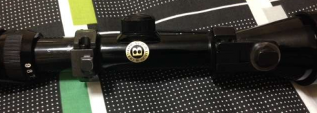 Vendo visor Bushnell Trophy 3-9x40 con anillas Apel originales. Estas anillas están fijadas al visor con 10