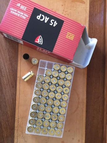 Vendo 200 (100 vendidas) vainas Fiocchi 45acp en sus cajas y de un solo tiro. Estan en Barcelona ciudad 00