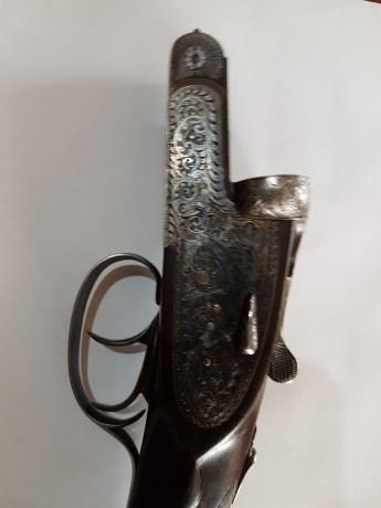 Me han regalado un familiar una escopeta paralela, de calidad, marca "GRUMOLS"  y en un lateral, 70