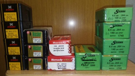 Vendo puntas del 6,5 casi todas las cajas están sin abrir, se venden el lote completo no por separado 01