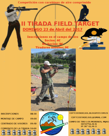 Hola a todos,

Desde el Club deportivo de Field Target Costa del Sol, ubicado en Mijas (Málaga) os invitamos 00