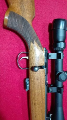 Hola, vendo carabina del calibre 22 lr marca SAKO modelo P54 a cerrojo con cargador de seis tiros, madera 02