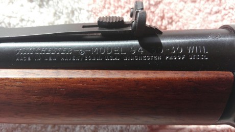 Un amigo del club de tir me ha pedido que ponga a la venta su rifle Winchester modelo 94.
Calibre 30-30
Impecable, 01