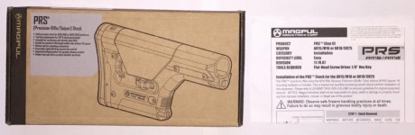 Se VENDE esta excelente culata MAGPUL PRS para AR-15 de color negro, totalmente a estrenar.
LA culata 10