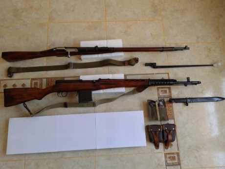 Hola Compañeros

Vendo extraordinaria pieza de Mosin Nagant mod.Dragon/91/30 y el SVT40 Tokarev en inmejorable 101