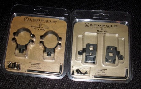 Hola,
monturas LEUPOLD QR ref. 50056, validas para MAUSER FN, SANTA BARBARA, etc. (no sirven para el CORUÑA...habría 00