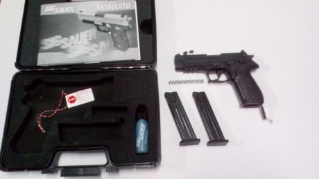 Hola a todos, se vende esta pistola de la marca Sig-Sauer, modelo: Mosquito, calibre: 22Lr. Dos cargadores 82