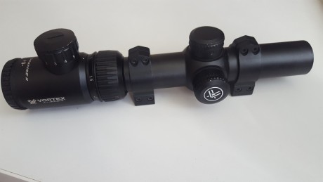 Vendo visor de batida Vortex 1-4x24 Crossfire II con retícula V-Brite con punto rojo iluminado, con once 00