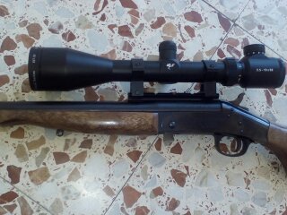 Monotiro H&R 243W. En buen estado. Expulsor. Muy ligero, se desmonta rápido, tubo de 30mm. Visor 2,5-10X50 00