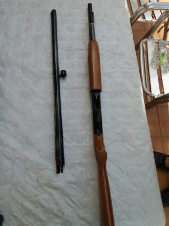 ----VENDIDA GRRACIAS----

 Se vende escopeta de corredera Mossberg 500A , Calibre 12/76.
 Con 2 Cañones 01