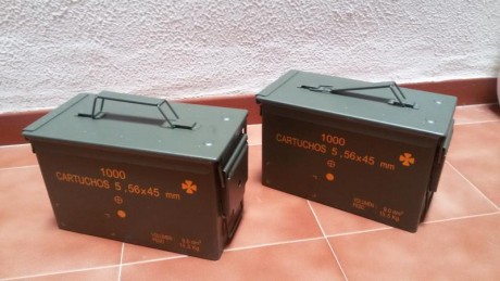 Caja metálica de munición, ideal para guardar tu munición o cualquier cosa, totalmente estanca sus medidas 12