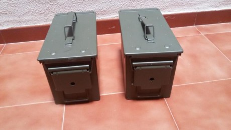 Caja metálica de munición, ideal para guardar tu munición o cualquier cosa, totalmente estanca sus medidas 11