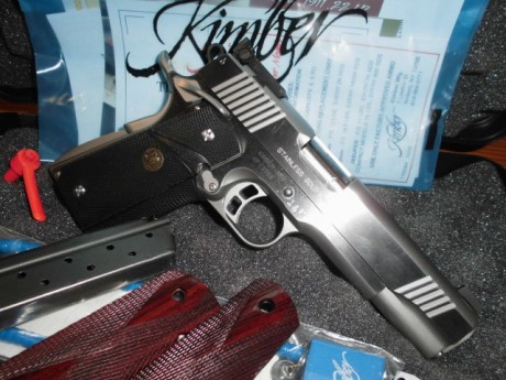 Hola compañeros,
  VENDIDA   Pongo en venta esta Kimber Gold Match II en acero inox y calibre 9mm, la 02