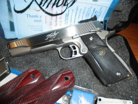 Hola compañeros,
  VENDIDA   Pongo en venta esta Kimber Gold Match II en acero inox y calibre 9mm, la 01