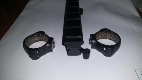 HOLA BUENOS DIAS
Vendo monturas y anillas mauser M03 originales con rail picatinny adaptado para ser montado 10