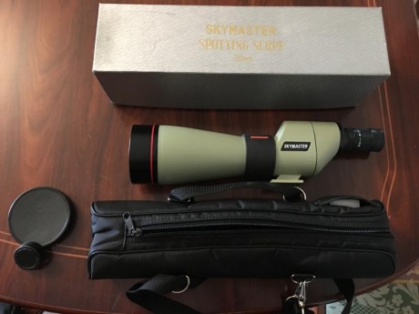 Telescopio terrestre 20-50 X 80 muy luminoso y practicamente sin uso ideal para el tiro al blanco, observacion 02