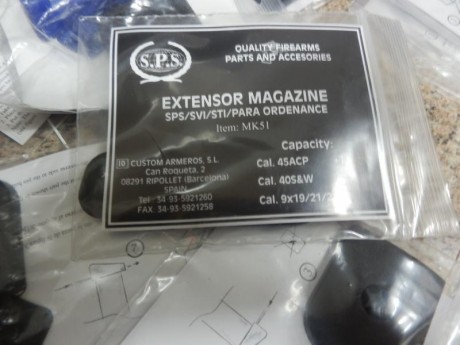 Vendo este lote de extensiones, y algunos complementos, para  cargadores SPS .
Se vende todo el lote junto.
 02