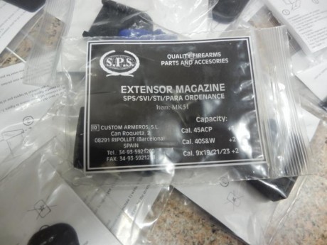 Vendo este lote de extensiones, y algunos complementos, para  cargadores SPS .
Se vende todo el lote junto.
 01