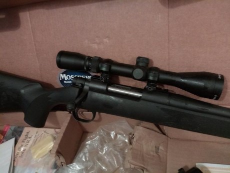 Hola a todos. 
Vendo mi Mossberg 100 ATR, en calibre 308 Win, con visor 3-9x40. En perfecto estado de 00