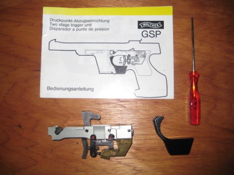 Hola, se vende disparador de Walter GSP, en perfecto estado, interesados 150 euros más portes.
Un saludo 02