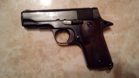 Tengo esta star inutilizada desde hace unos 20 años que me llegó a cambio de unos peines del 7.65 de pistola 00