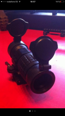 magnificador o visor de aumentos en buen estado valido para caza y airsoft lo dejo en 40e gracias de antemano. 02