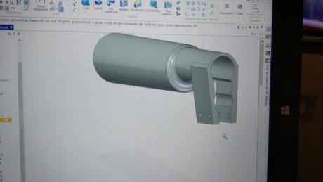 Moderador  3d  de 45 mm de diámetro ,200mm de alturay con interior de conos. Con la posibilidad de personalizar 91