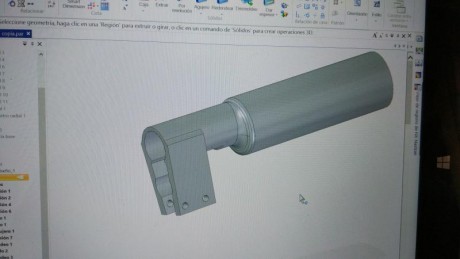 Moderador  3d  de 45 mm de diámetro ,200mm de alturay con interior de conos. Con la posibilidad de personalizar 90