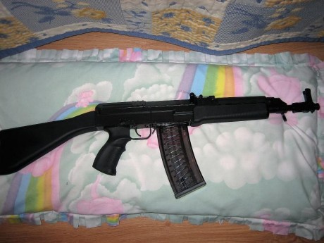 Hola. Vendo este rifle impecable, con muchos accesorios, cargadores de 10 y de 30, bípode original, dos 10