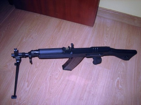 Hola. Vendo este rifle impecable, con muchos accesorios, cargadores de 10 y de 30, bípode original, dos 22