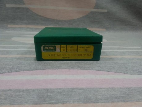 Buenas noches,

Se vende set de 3 DIES marca RCBS para calibre 32 S&W long. Incluye Shell Holder.

Precio 02