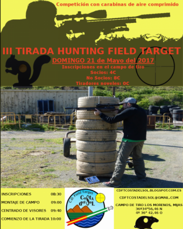 Hola a todos,

Desde el Club deportivo de Field Target Costa del Sol, ubicado en Mijas (Málaga) os invitamos 00