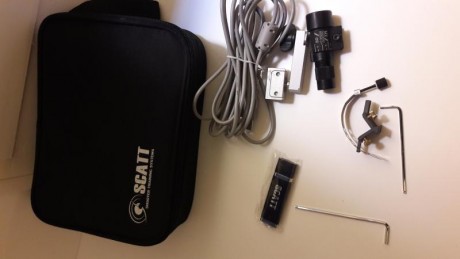 Vendo un simulador de tiro o entrenador electtonico scatt mx02 .funciona tanto con fuego real como con 01