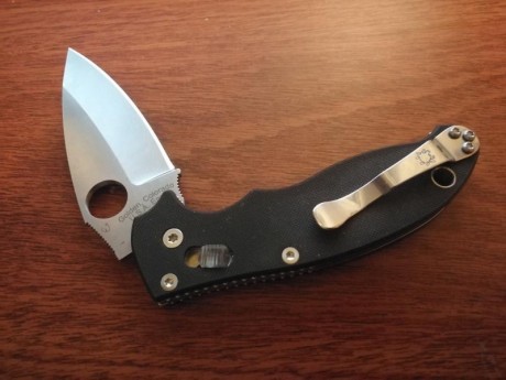 Auténtica, 20,3 cms., 86 mm hoja, 3,2 mm hoja, acero 154M, mecanismo de seguridad, clip seguridad bolsillo 00