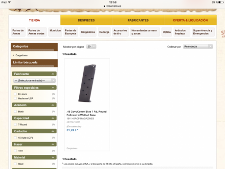 Hola
Pues lo dicho, si os sobra por ahí una teja nueva o de un cargador roto...
Tendria que ser clibre 100