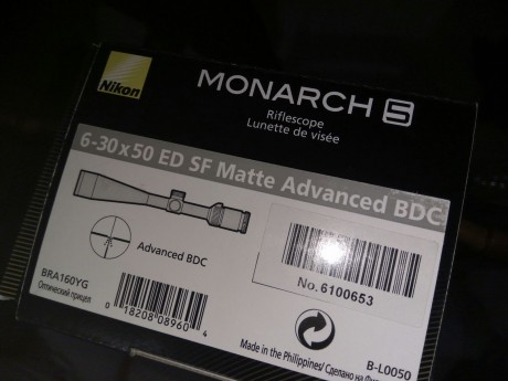 Saludos

Un amigo vende este visor NIKON MONARCH 5 6-30X50 SF ED ADVANCED BDC. Tubo de 1".

Solo 30