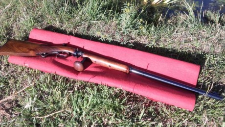 Vendo rifle underhammer cansado de tenerlo en el armero.Pesa demasiado para mi y no lo se parar.Es un 20