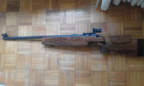 Vendo carabina Haenel, 150 Standard, calibre 22 lr, precio 600 euros mas portes.
El arma se puede ver 02