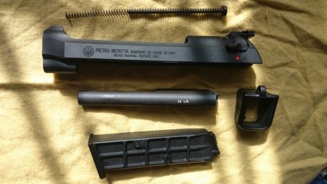 hola, vendo kit conversion 22lr para beretta 92, tiene 3 años  y casi sin uso, esta en la region de murcia, 00