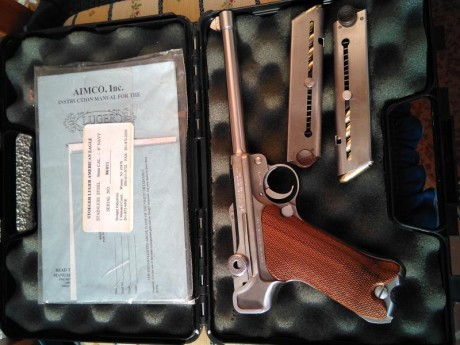 Hola compañeros deseo cambiar esta Luger stoeger de acero inoxidable por una P08 que esté en el mismo 02