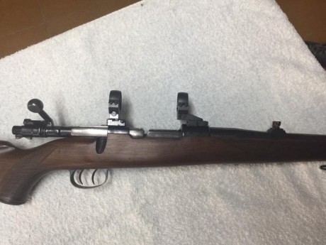 Un compañero me pide ayuda para poner este anuncio.
Vendo Fusil Mauser calibre 300 WM con monturas y anillas 00