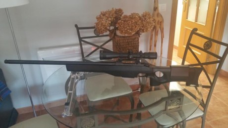 Buenas tardes.
Se vende este fusil con aproximadamente 3500 disparos, en calibre 308 winchester, con 2 01
